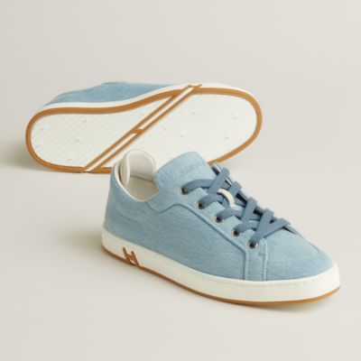 I773 L エルメス イタリア製 アンサンブル ブルー レディース 栄